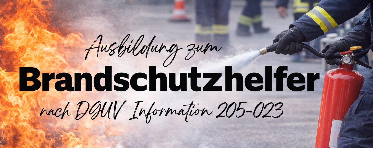 Ausbildung zum Brandschutzhelfer nach DGUV Information 205-023 inklusive Feuerlöschtraining