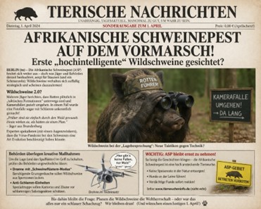 Tierische Nachrichten - ASP auf dem Vormarsch mit hochintelligenten Wildschweinen